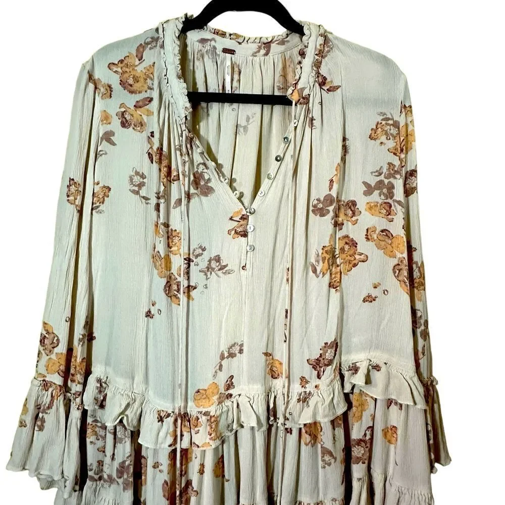 Free People Clover Field Tunic Boho Dress/Top Size Medium